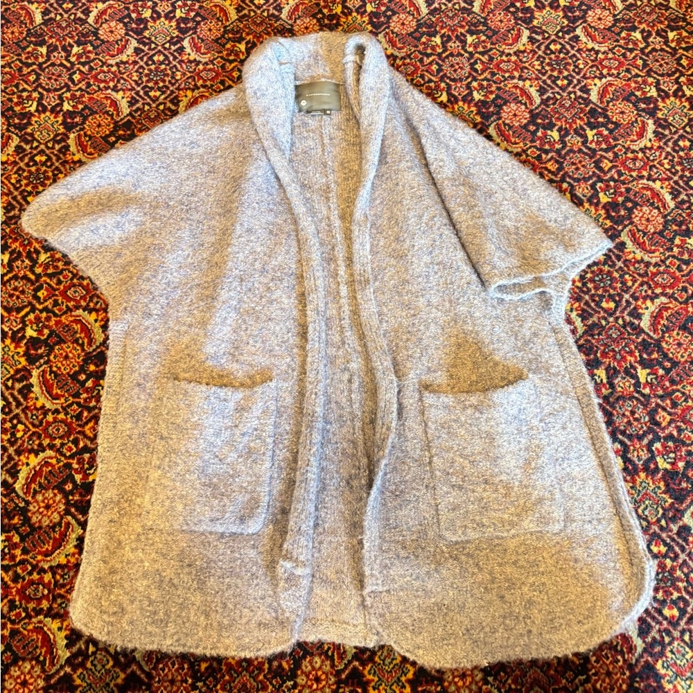Anthropologie Soft Lilac/Blue Knit Open Cardigan